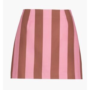 Hill House The Hallie Skirt in Coral Cabana Stripe